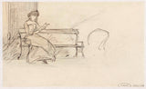 jozef-israels-1834-mulher-lendo-em-um-banco-impressão-arte-reprodução-de-parede-arte-id-ayobgwgcv