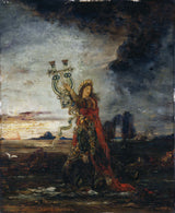 gustave-moreau-1891-arion-kunst-trykk-kunst-reproduksjon-vegg-kunst