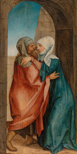 汉斯·冯·库尔姆巴赫会议约阿希姆和安娜在金门艺术印刷美术复制墙艺术 id-ayoms354b