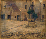 fernand-maillaud-1902-the-courtyard-of-the-saint-adrien-264-rue-saint-jacques-art-print-fine-art-reprodukcia-wall-art