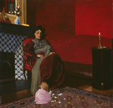费利克斯-爱德华-瓦洛顿-1899-瓦洛顿夫人和她的侄女-杰曼-阿吉翁-艺术印刷-美术复制品-墙艺术-id-ayqrj5wzo