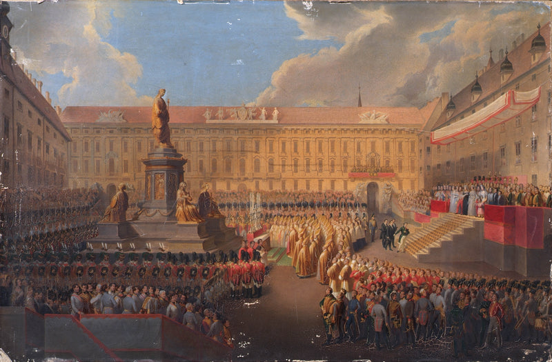 leopold-bucher-1846-unveiling-of-the-monument-to-emperor-francis-i-of-austria-on-19-june-1846-the-vienna-franzensplatz-art-print-fine-art-reproduction-wall-art-id-ayqv9mo0q