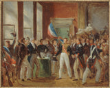 匿名-1830-路易斯-菲利普-在市政廳宣誓-31 年 1830 月 XNUMX 日-藝術印刷品-精美藝術-複製品-牆壁藝術