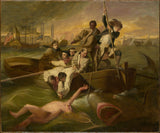 约翰·辛格尔顿·科普利（John-Singleton-copley）1778，沃森和鲨鱼艺术版画，精美的艺术复制品，墙壁艺术，id-ayqzk97nl