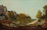 保罗-圭古1865年在圣安德烈附近马赛的风景艺术印刷精美的艺术复制品墙艺术id ayr22kgb8