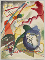 wassily-kandinsky-1913-mustandpilt-valge-piiriga-art-print-kujutava kunsti reproduktsioon-seina-art-id-ays5c1juu