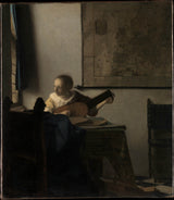 johannes-vermeer-1662-ung-kvinna-med-en-lutkonsttryck-fin-konst-reproduktion-väggkonst-id-aysfckgr0