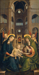 Defendente-Ferrari-1528-Virgin-and-Child-with-Saint-Anne-Anna-selbdritt-art-print-art-art-reproduction-wall-art-id-aytz4k0g9