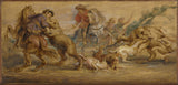彼得·保羅·魯本斯-1639-研究熊狩獵城堡馬德里藝術印刷美術複製品牆藝術 id-ayufj7ulc
