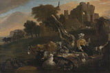 jan-baptist-weenix-1650-landschap-met-herderin-art-print-fine-art-reproductie-muurkunst-id-ayuok59or