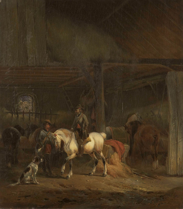 joseph-moerenhout-1830-horse-stable-art-print-fine-art-reproduction-wall-art-id-ayupdtori