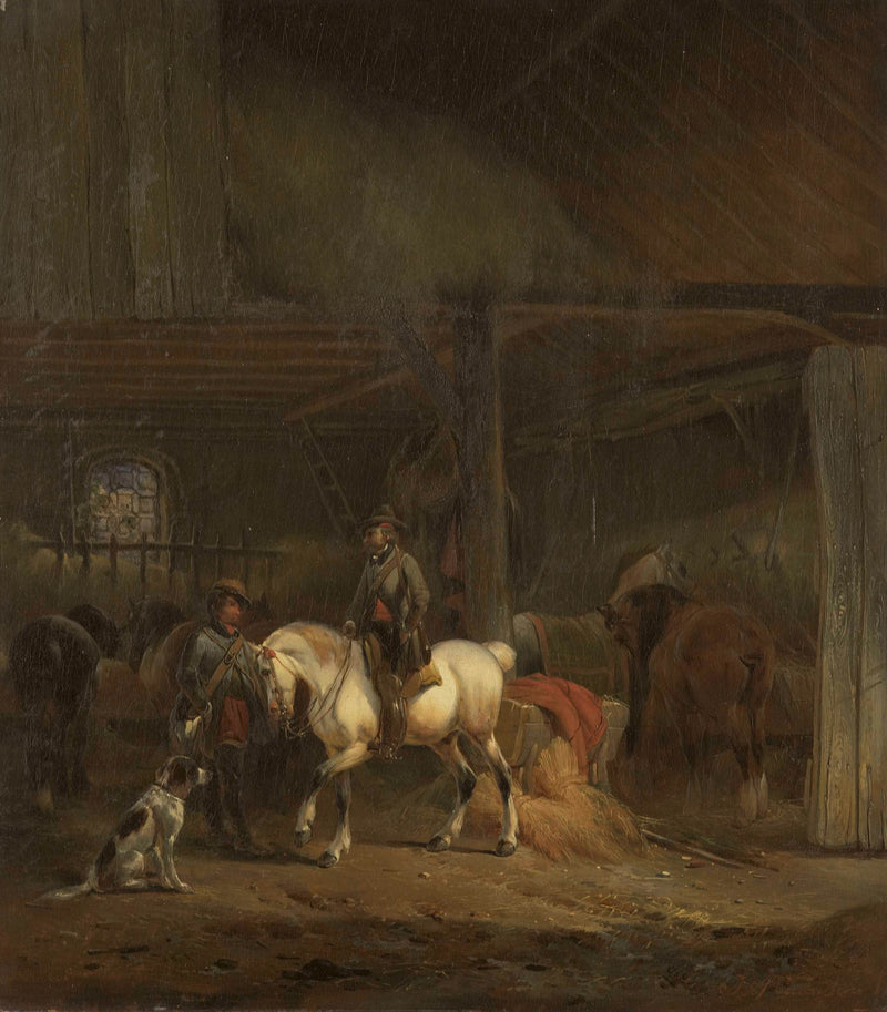 joseph-moerenhout-1830-horse-stable-art-print-fine-art-reproduction-wall-art-id-ayupdtori