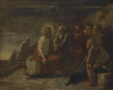 хоноре-даумиер-1830-христ-и-његови-ученици-уметност-штампа-ликовна-репродукција-зид-уметност-ид-аив30пбфр