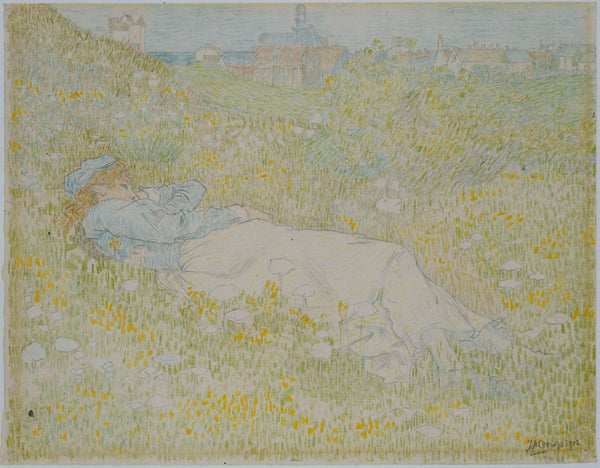 jan-toorop-1902-woman-lying-in-the-dunes-near-noordwijk-art-print-fine-art-reproduction-wall-art-id-ayvmyci5j