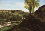 古斯塔夫庫爾貝-1858-奧爾南山谷藝術印刷美術複製品牆藝術 id-ayw1lwvr3
