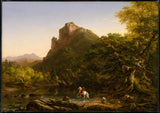 thomas-cole-1846-the-mountain-ford-art-print-fine-art-reproducción-wall-art-id-aywzii78t