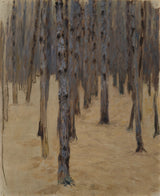 koloman-moser-1908-ihličnatý-les-na-snehu-umelecká tlač-výtvarná-umelecká-reprodukcia-nástenného-art-id-ayy4ercoz