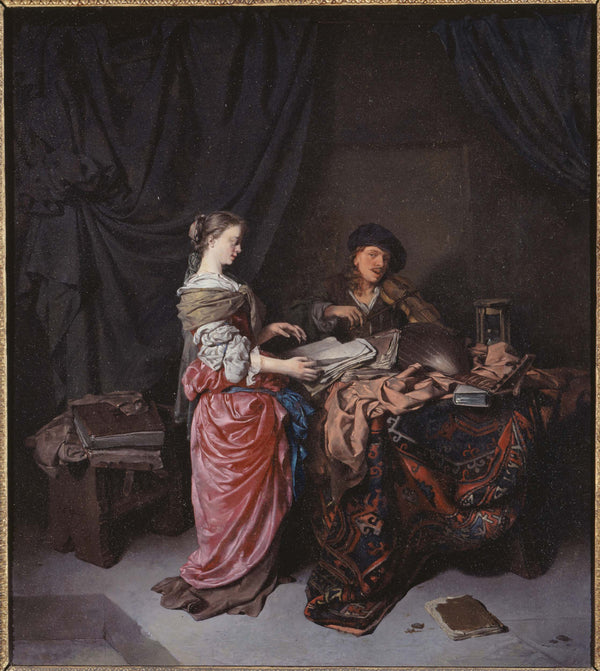 cornelis-pietersz-bega-1663-le-duo-art-print-fine-art-reproduction-wall-art
