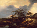 雅各布·凡·鲁伊斯黛尔1649年-风景与沙丘艺术印刷精美的艺术复制品墙艺术ID-ayzwq6xew
