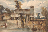 alexandre-gabriel-decamps-1813-landscape-with-watermill-sanaa-print-fine-sanaa-reproduction-wall-art-id-ayzy6icix