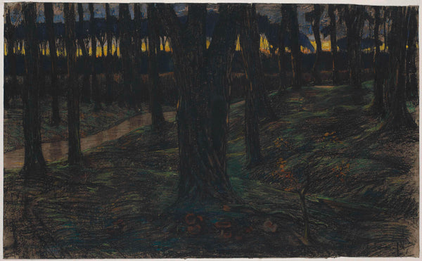 maurits-van-der-valk-1867-forest-scene-at-sunset-art-print-fine-art-reproduction-wall-art-id-az0mm2fjw