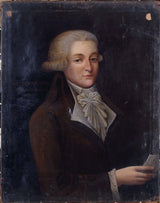 弗朗索瓦-博納維爾-1790-推測奧古斯丁-羅伯斯庇爾-賽義德年輕的肖像-1763-1794-傳統藝術-印刷-精美藝術-複製品-牆壁藝術