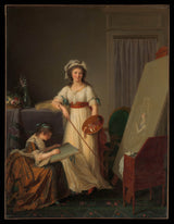 marie-victoire-lemoine-1789-die-binnekant-van-'n-atelier-van-'n-vrou-skilder-kunsdruk-fynkuns-reproduksie-muurkuns-id-az0ynwxby
