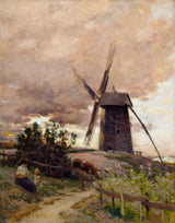 Jean-Charles-Cazin-1884-The-Windmill-Art-Print-Fine-Art-Reprodução-Wall-Art-Id-az1cmxp85