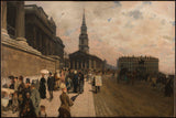 giuseppe-de-nittis-1878-a-galeria-nacional-e-a-igreja-de-saint-martin-londres-impressão-de-arte-reprodução-de-belas-artes-arte-de-parede