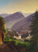 emil-Ludwig-Lohr-1843-Wildbad-Gastein-art-print-fine-art-gjengivelse-vegg-art-id-az32bibj5