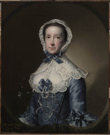 約瑟夫·賴特·德比 1760 年威廉·蔡斯夫人的肖像 SR 藝術印刷品精美藝術複製品牆藝術 id-az333z5cl