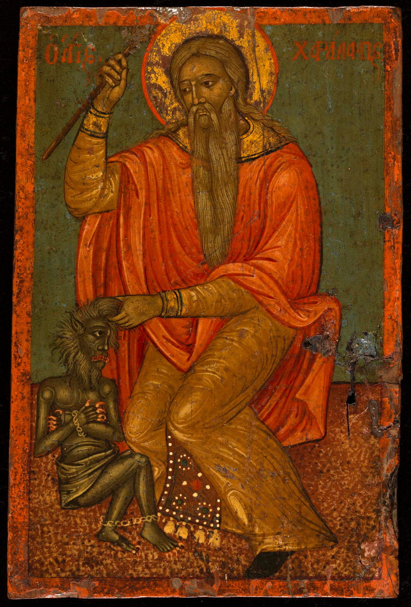 ecole-des-ecole-des-iles-ioniennes-iles-ioniennes-saint-charalampe-and-the-demon-art-print-fine-art-reproduction-wall-art