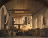 johannes-bosboom-1852-usługa-w-geertekerk-utrecht-art-print-reprodukcja-dzieł sztuki-wall-art-id-az563n9ff