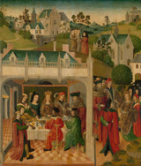 master-of-the-st-elizabeth-plošče-1490-wedding-feast-of-svetnik-elizabeth-of-Hungar-and-Luuis-art-print-fine-art-reproduction-wall-art-id-az8kb9qr6
