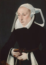 bartholomaeus-bruyn-the-younger-1565-retrato-de-uma-mulher-com-um-livro-de-orações-impressão-de-arte-reprodução-de-belas-artes-arte-de-parede-id-az8yy1e06