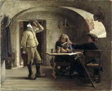 gustaf-cederstrom-1879-rekryterande-sergeanter-konst-tryck-fin-konst-reproduktion-väggkonst-id-az90tkjze