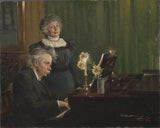 佩德·塞韋林·克羅耶-1898-愛德華·格里格-陪伴他的妻子-藝術印刷品-精美藝術-複製品-牆藝術-id-az9b94t8f