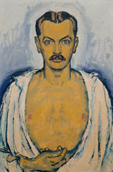 koloman-moser-1915-autoportret-sztuka-druk-dzieła-reprodukcja-sztuka-ścienna-id-az9qcz7h2