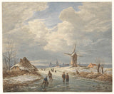 Matthijs-Maris-1849-wintergezicht-art-print-fine-art-reprodukčnej-wall-art-id-azbaym0p0