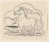 leo-gestel-1891-cavallo-mare-con-alcuni-gabbiani-stampa-d'arte-riproduzione-d'arte-wall-art-id-azc23xuf6