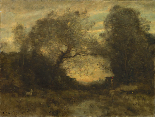 jean-baptiste-camille-corot-1860-the-pond-at-the-entrance-of-the-woods-art-print-fine-art-reproduction-wall-art-id-azc591qv2