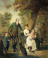 adriaan-de-lelie-1804家庭肖像，艾斯基斯·吉斯伯特·卡罗尔·鲁特格·雷尼尔，艺术印刷，精美的艺术复制品，艺术墙，id-azcbcdxmn