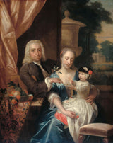 ფილიპ-ვან-დაიკი-1742-ისაკ-პარკერის-მისი ცოლის-ჯუსტინა-იოჰანა-საოჯახო-პორტრეტი-პორტრეტი