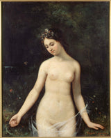 theophile-Gautier-1831-млада-гола-жена-уметност-печатење-фина-уметност-репродукција-ѕид-уметност