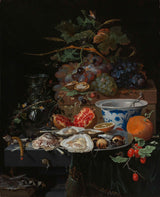 abraham-mignon-1660-martwa natura-z-ostrygami-owocowymi i-porcelanową-misą-druk-reprodukcja-dzieł sztuki-sztuka-ścienna-id-azdq7ybcj