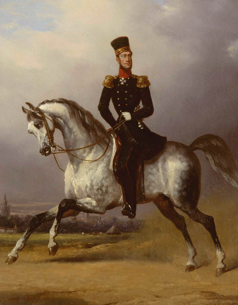 unknown-1830-equestrian-portrait-of-william-ii-king-of-the-netherlands-art-print-fine-art-reproduction-wall-art-id-azev5e977