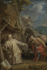 路易·加洛赫1737年的场景，来自圣马丁艺术人生的版画，精美的艺术复制品，墙体艺术，id-azf5o2mmz