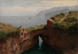 威廉-斯坦利-哈塞爾廷-1856-自然拱門卡普里藝術印刷美術複製品牆藝術 id azfkicbpz