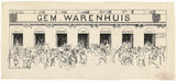 Йохан-Braakensiek-1920-дизайн-за-илюстрация в най-Амстердам тълпи-арт-печат-фино арт-репродукция стена-арт-ID-azg7iq1gm