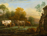 保羅斯-波特-1652-草地上的牛藝術印刷美術複製品牆藝術 id-azgmstcaw